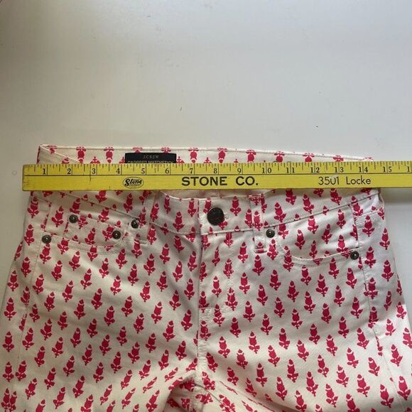 J.Crew Matchstick Cropped Jeans Thistle Print NWOT, Size 26 - Picture 6 of 13